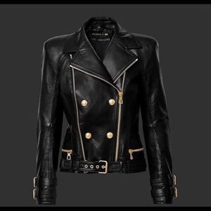 Balmain*HM leather jacket